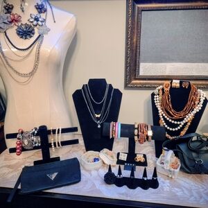 Elegant Gold and Silver Necklace Set